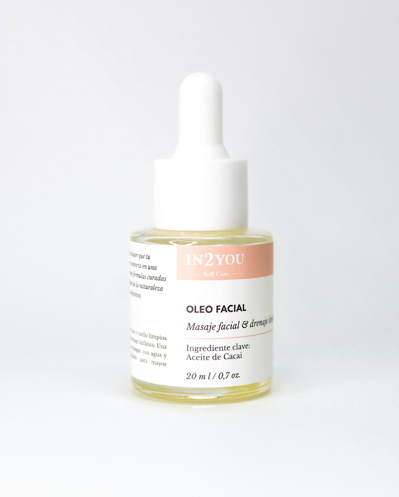 Óleo para masaje facial y drenaje linfático