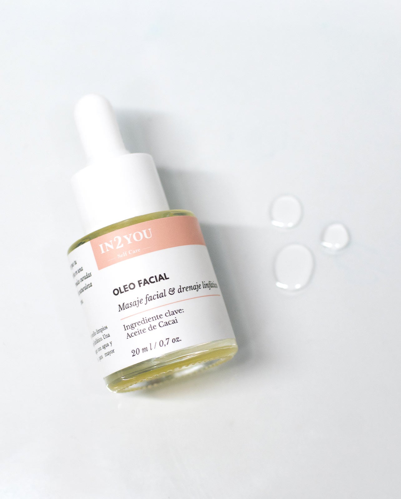 Óleo para masaje facial y drenaje linfático